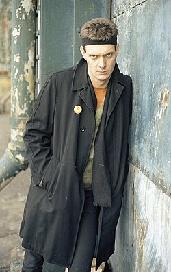 Don Vinil, lead singer of 'The Offs' in NYC 1980s.