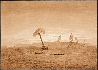 Landscape with Graves original painting