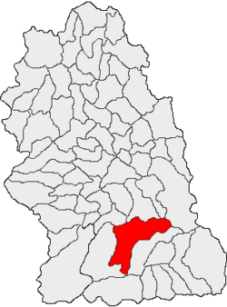 Location in Hunedoara County