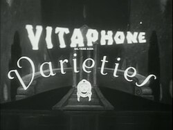 Black and white text that reads: Vitaphone Varieties