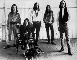 Big Brother and the Holding Company in the mid 1960s, Getz at the far left