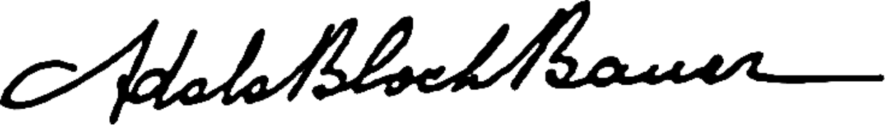 Signature Adele Bloch-Bauer 1923 (testament).svg