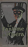 The front cover of the original Phantom of the Opera book