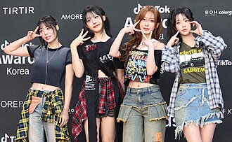 QWER in 2025 (L to R: Siyeon, Hina, Magenta, and Chodan)