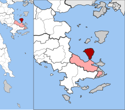 Location within the regional unit