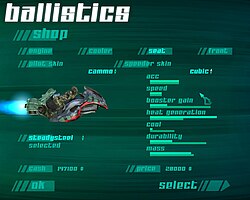 Players can upgrade their speeder during the shop screen in between races.