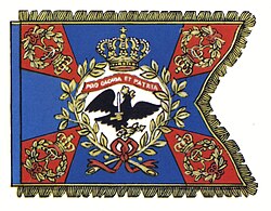Prussian cavalry standard with hussar cut (18th century)