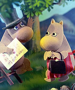 Moominpappa and Moominmamma in the 1978–82 Polish-Austrian series.