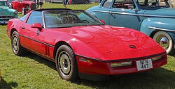 1984 Corvette with targa top open