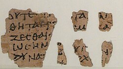 Fragments containing John 9:3-4