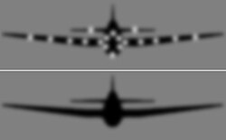 Diagram of Yehudi Lights showing how they raise a plane's brightness to match the sky