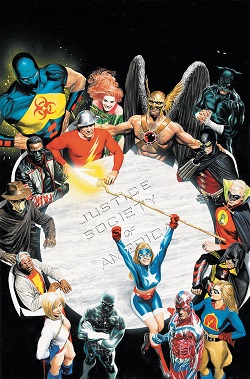 The JSA seated around a table