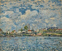 Alfred Sisley, La Seine au point du jour, 1877, Museum of modern art André Malraux - MuMa, Le Havre