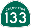 State Route 133 marker