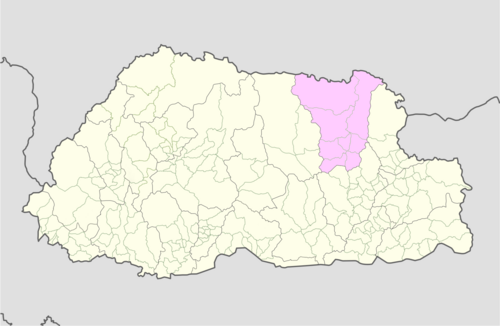 Location of Minjay Gewog