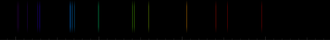 Color lines in a spectral range
