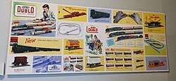 A poster made by Hornby advertising their model locomotives