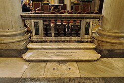 Tomb of Gian Lorenzo Bernini in Basilica di Santa Maria Maggiore