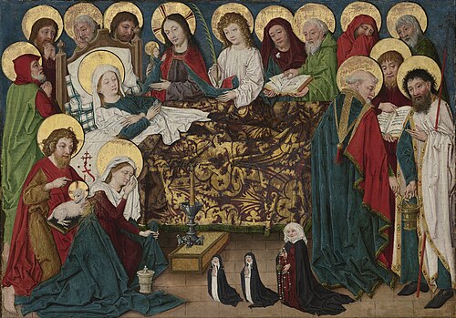 oil on panel, c. 1480-90, Master of the Drapery Studies, National Museum in Kraków