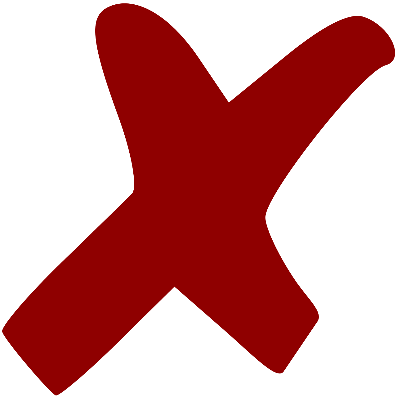 Dark red x.svg