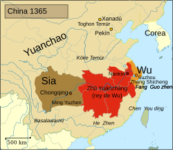 Xia territory in 1365