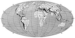 1906 map of earthquake regions
