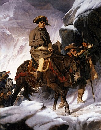 Paul Delaroche , Bonaparte Crossing the Alps , 1850