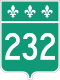 Route 232 marker