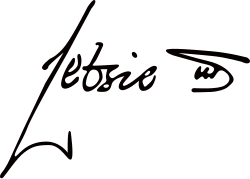 Letsie III's signature