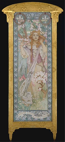 Poster of actress Maude Adams as Joan of Arc (1909)