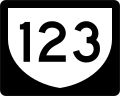 Highway 123 marker