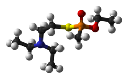 Ball-and-stick model of VM