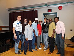 The Marcels with the Earth Angels, during their participation in the festival carried out at the Benedum Center during May 2010 in Pittsburgh, Pennsylvania