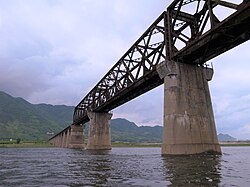 The bridge on Yalu from Ji'an to Manpo