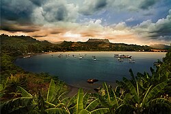 A view of Baracoa across the bay