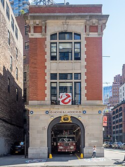 Photograph of 55 Central Park West which served as the home of Dana and Louis and the setting for the climactic battle