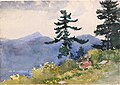 North Woods Club, Adirondacks (The Interrupted Tete-a-Tete) (1892) by Winslow Homer