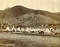 Tents in the British concentration camp of Barberton, c.1901