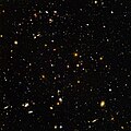 UDF 423 is the spiral galaxy in the lower right quadrant of the Hubble Ultra Deep Field.