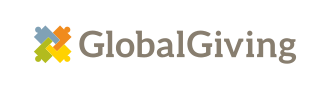 An icon of four people joining hands, followed by the word 'GlobalGiving'