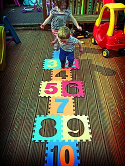 Interlocking floor tiles are often made from EVA foam