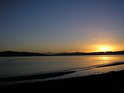 Bute and Arran hills from Toward