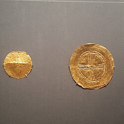 Gold discs from Ireland, c. 2400-2000 BC, Bell Beaker culture
