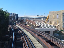 Red-Purple Bypass construction on the North Side main line