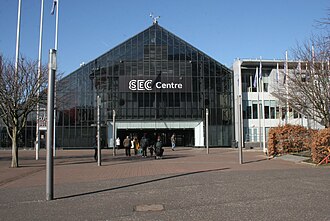 Facade of SEC Centre, February 2018
