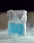 While oxygen is normally a colorless gas in standard temperature and pressure, liquid oxygen is a clear, pale cyan liquid.