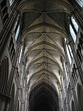 Cross-ribbed vault with transverse arches