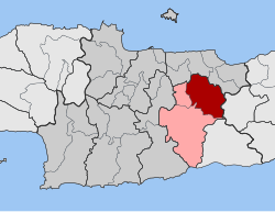 Location within the regional unit