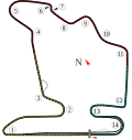 The course of the Hungaroring