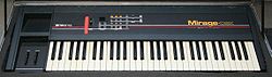 A photo of the Ensoniq Mirage, which proved vital to Skinny Puppy's sound